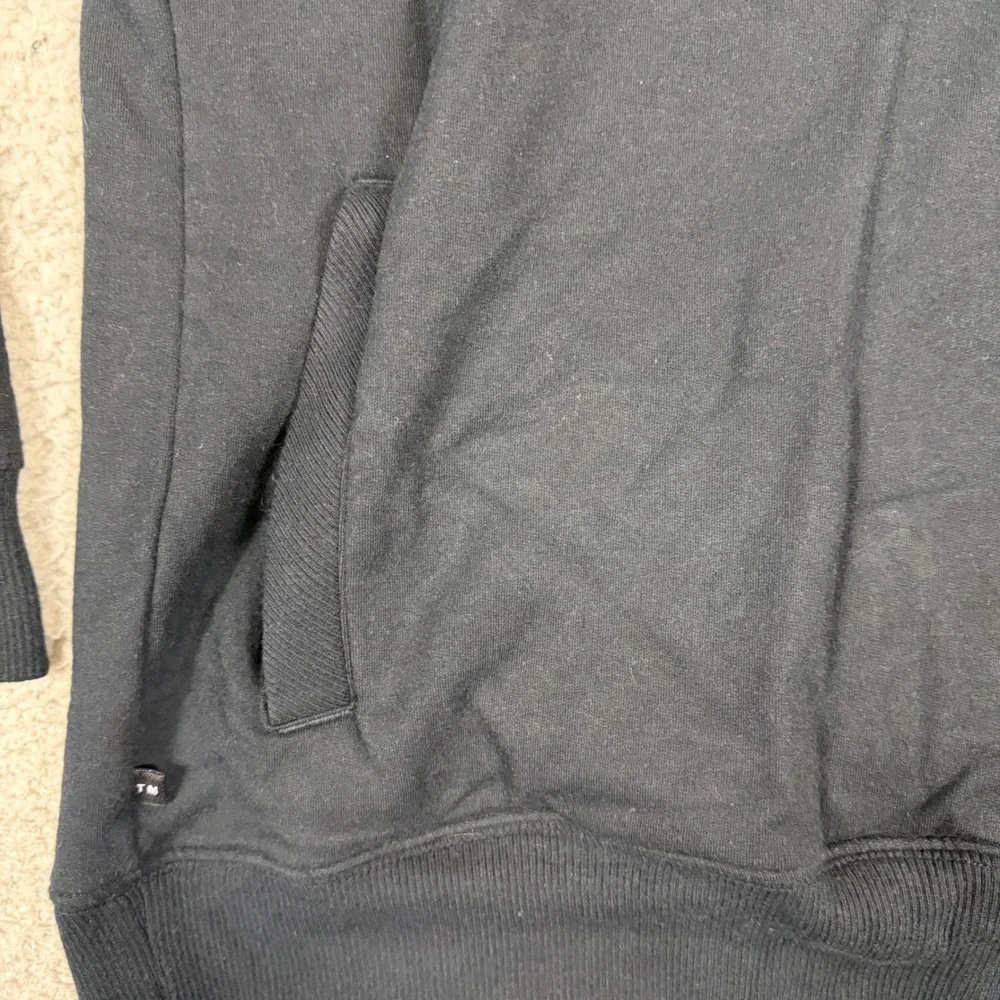 Travis Mathew Mens XL Black Coastal Cloud Fleece Hoodie Drawstring Sweatshirt